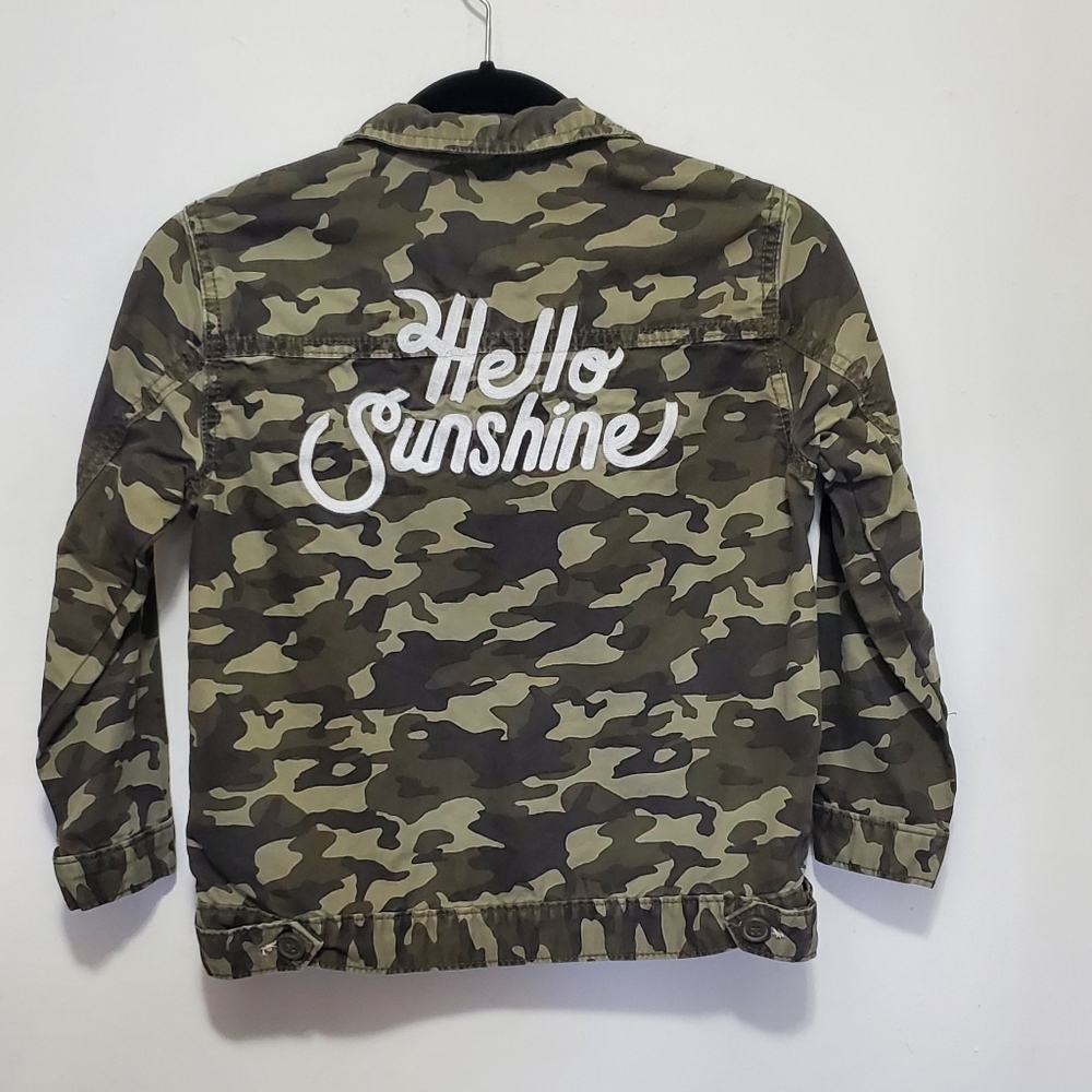 "HELLO SUNSHINE" Camo Jacket